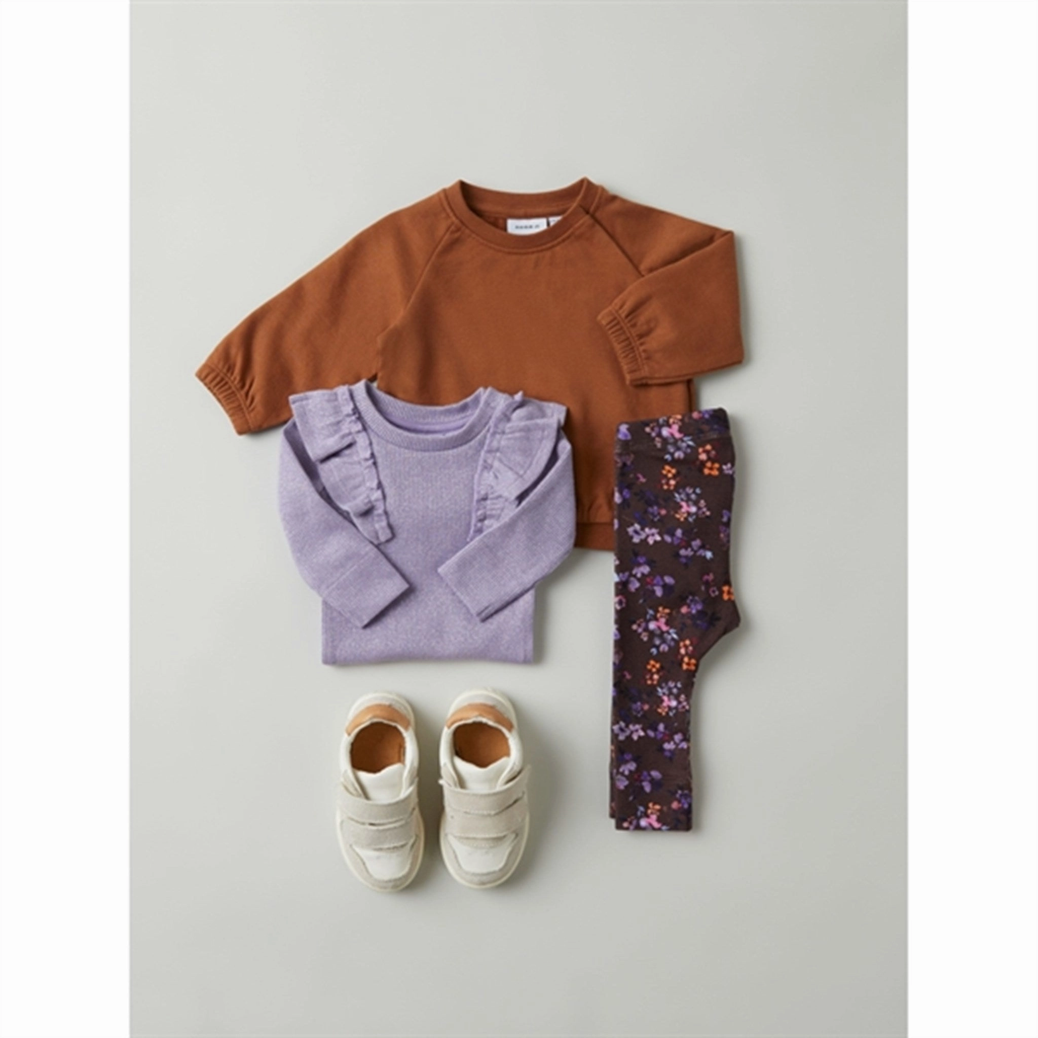 High Waist For Adults Name it Chocolate Plum Franja Leggings