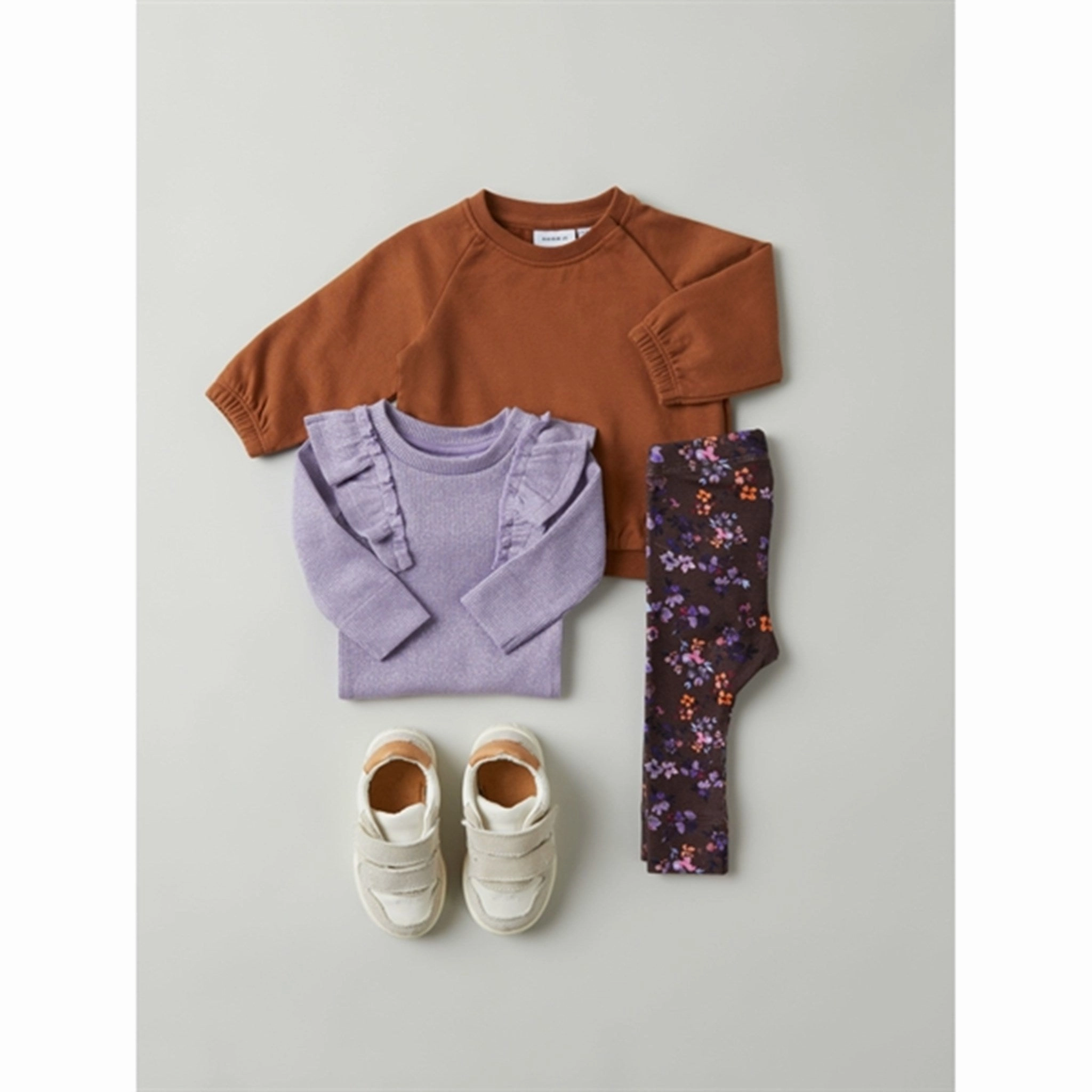 Tall Fit Thermal Warm Cozy Base Name it Chocolate Plum Franja Leggings