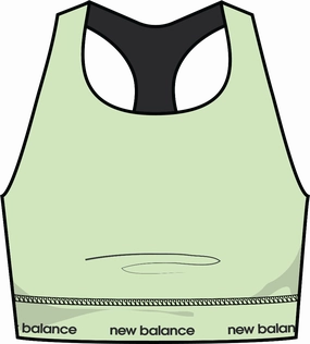 Sleek Fit Minimal Style Trend New Balance Harmony Racerback Bra Junior