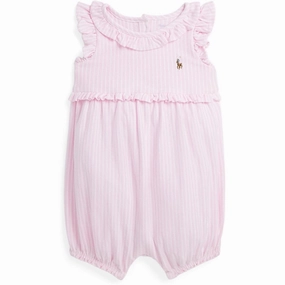 Ralph Lauren Baby Girl Jumpsuit Carmel Pink Multi Dance Athlete