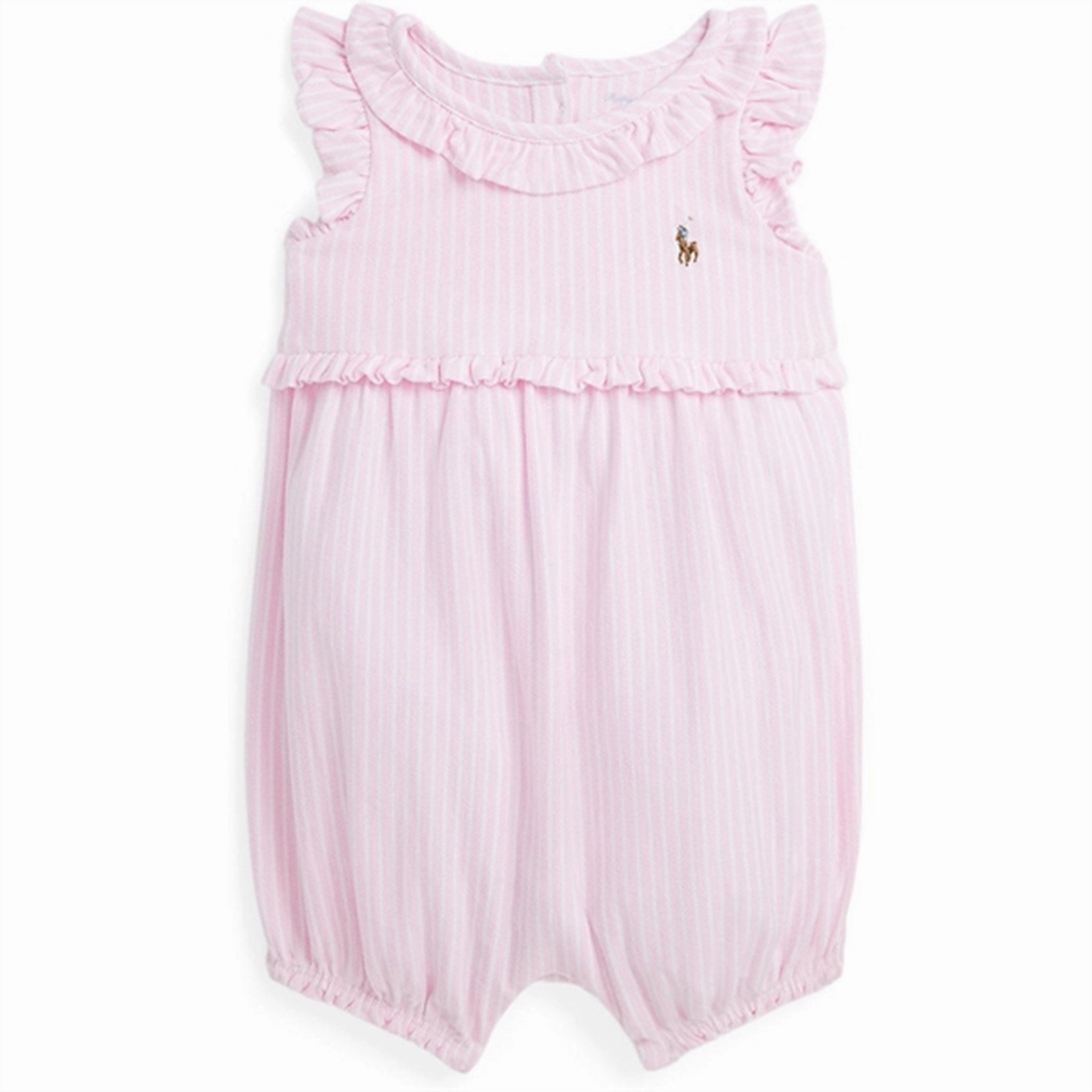 Ralph Lauren Baby Girl Jumpsuit Carmel Pink Multi Loose Fancy Fine Weekend