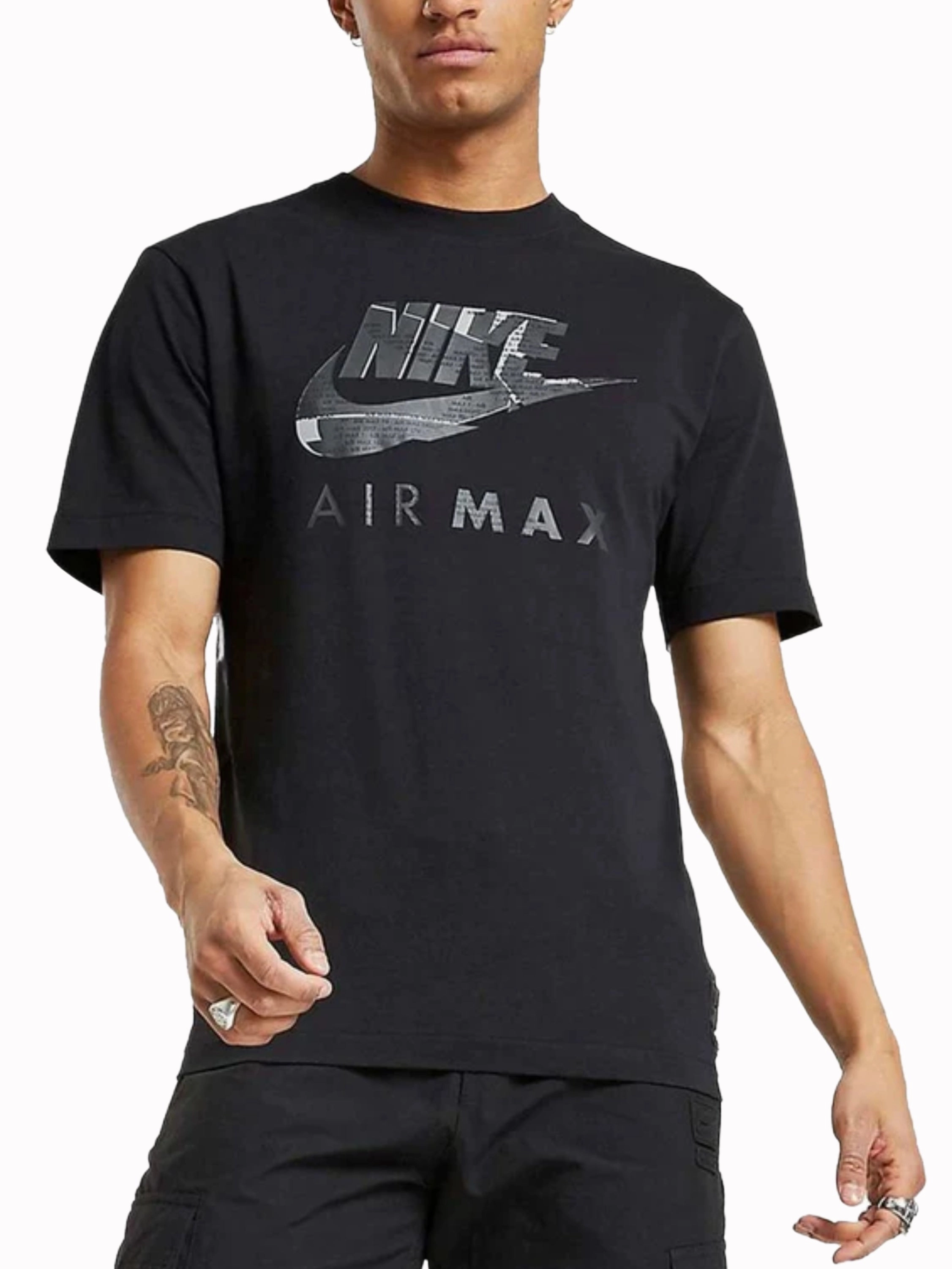 Sustainable Material Blend Casual Essentials Nike Air Max | Mens Crew Neck T-Shirt