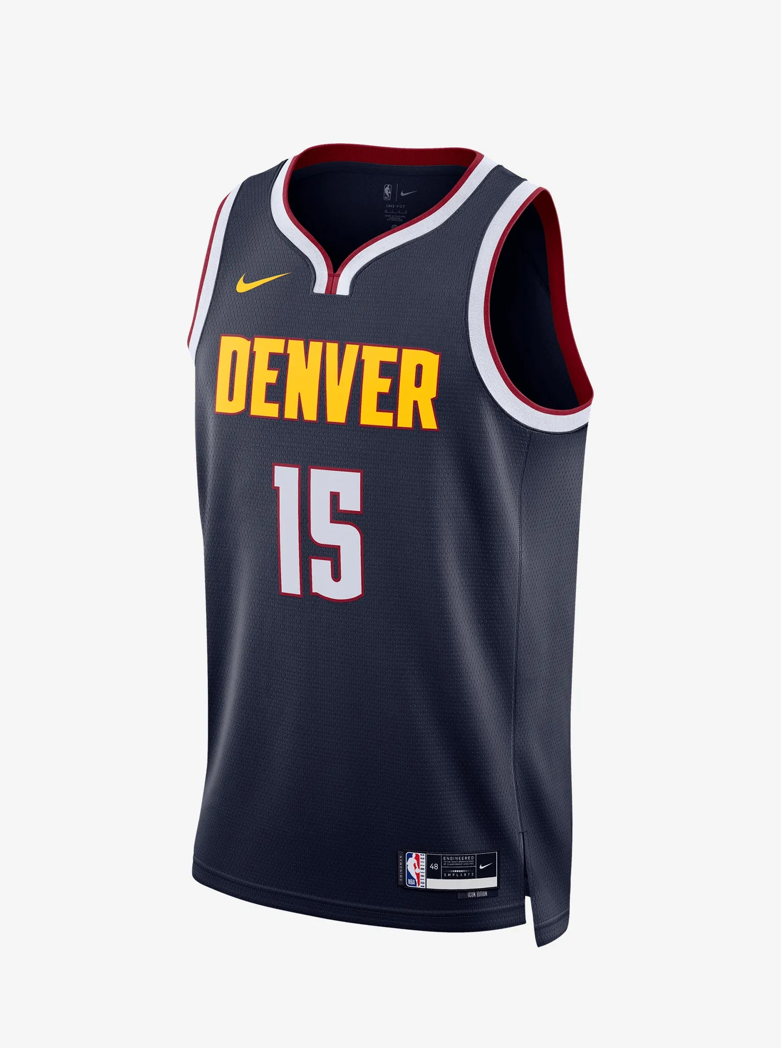 Thermal Regulation System Comfort Fit Design Nikola Jaokic Denver Nuggets Icon Edition 2022/23 Swingman Jersey