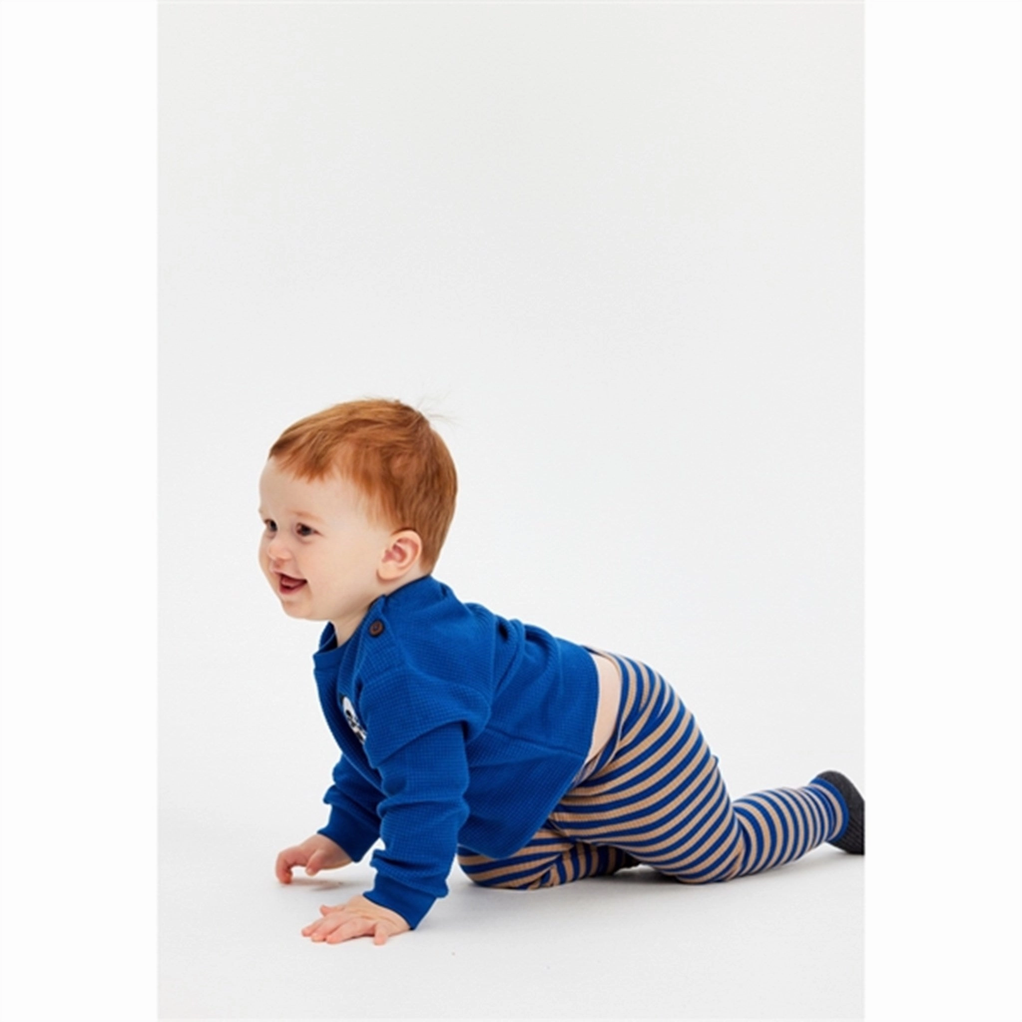 THE NEW Siblings Monaco Blue Finn Rib Leggings Smart Stretch Fit