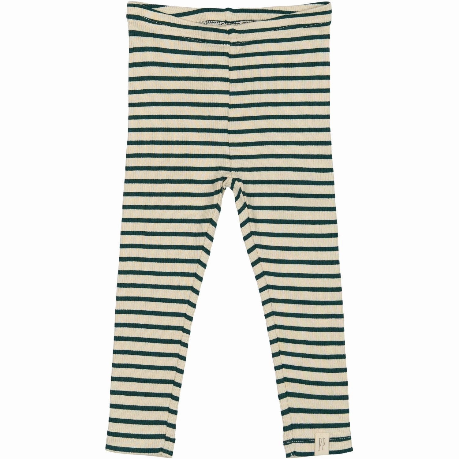 Petit Piao Dark Sea/off White Legging Modal Striped Stretch Form Inner Grip Band