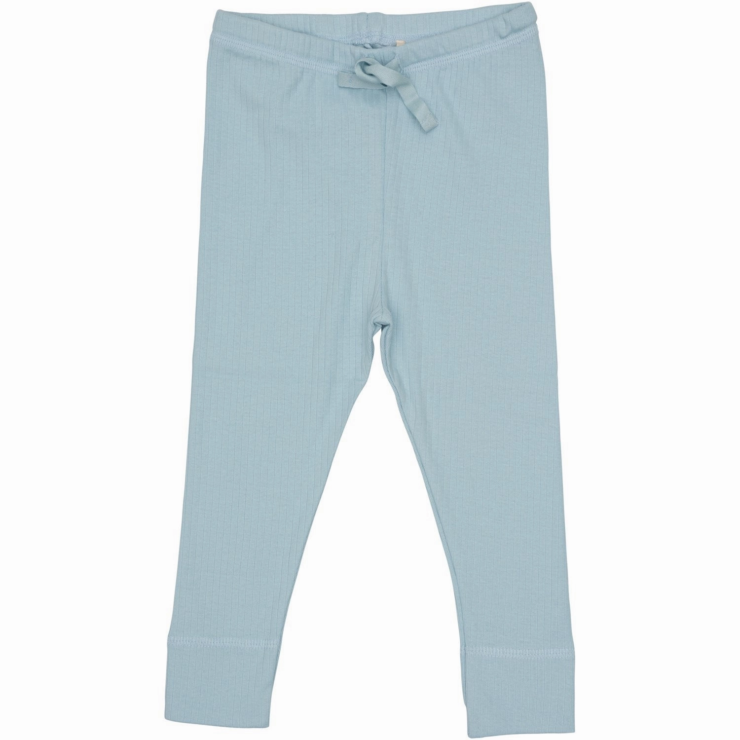 Shape Retention Moisture Wicking All Ages COPENHAGEN COLORS Lt. Blue Rib Jersey Leggings W. String