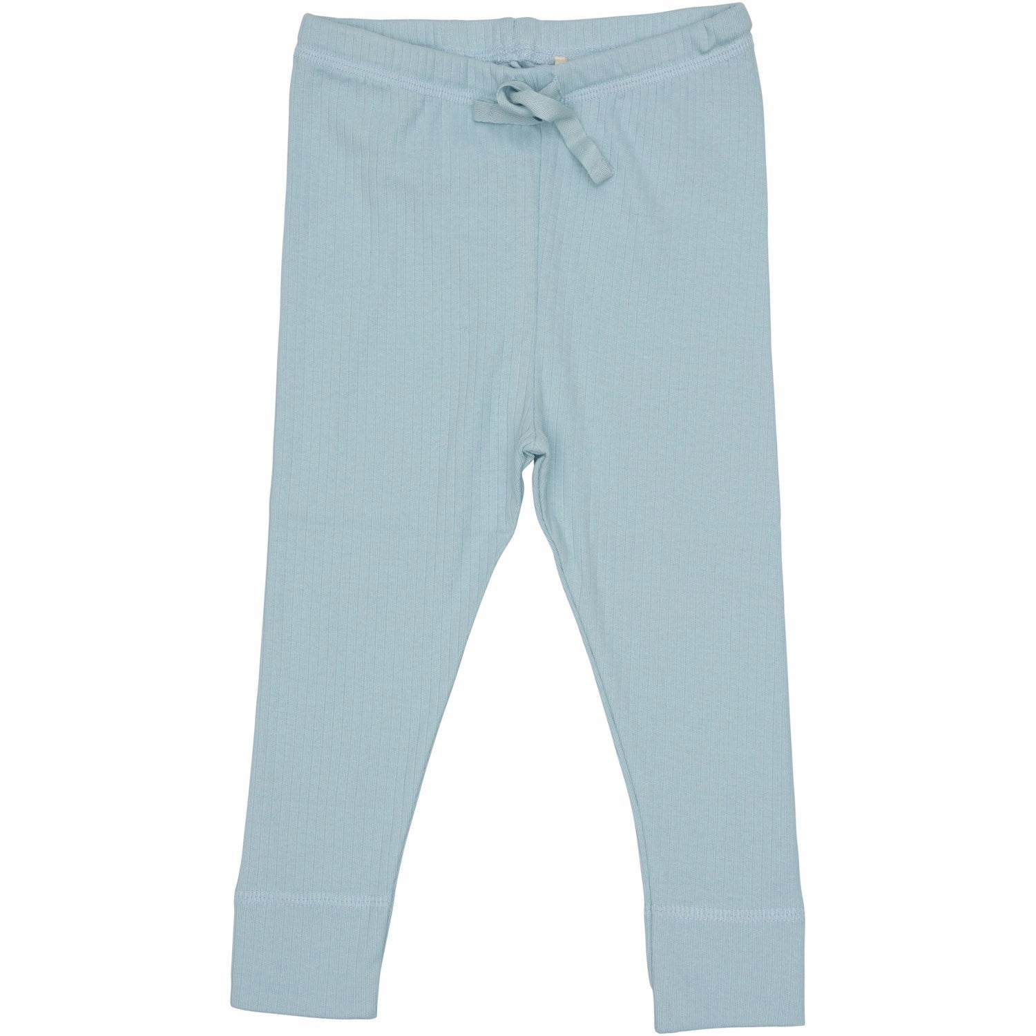 COPENHAGEN COLORS Lt. Blue Rib Jersey Leggings W. String Sleek Active Wear