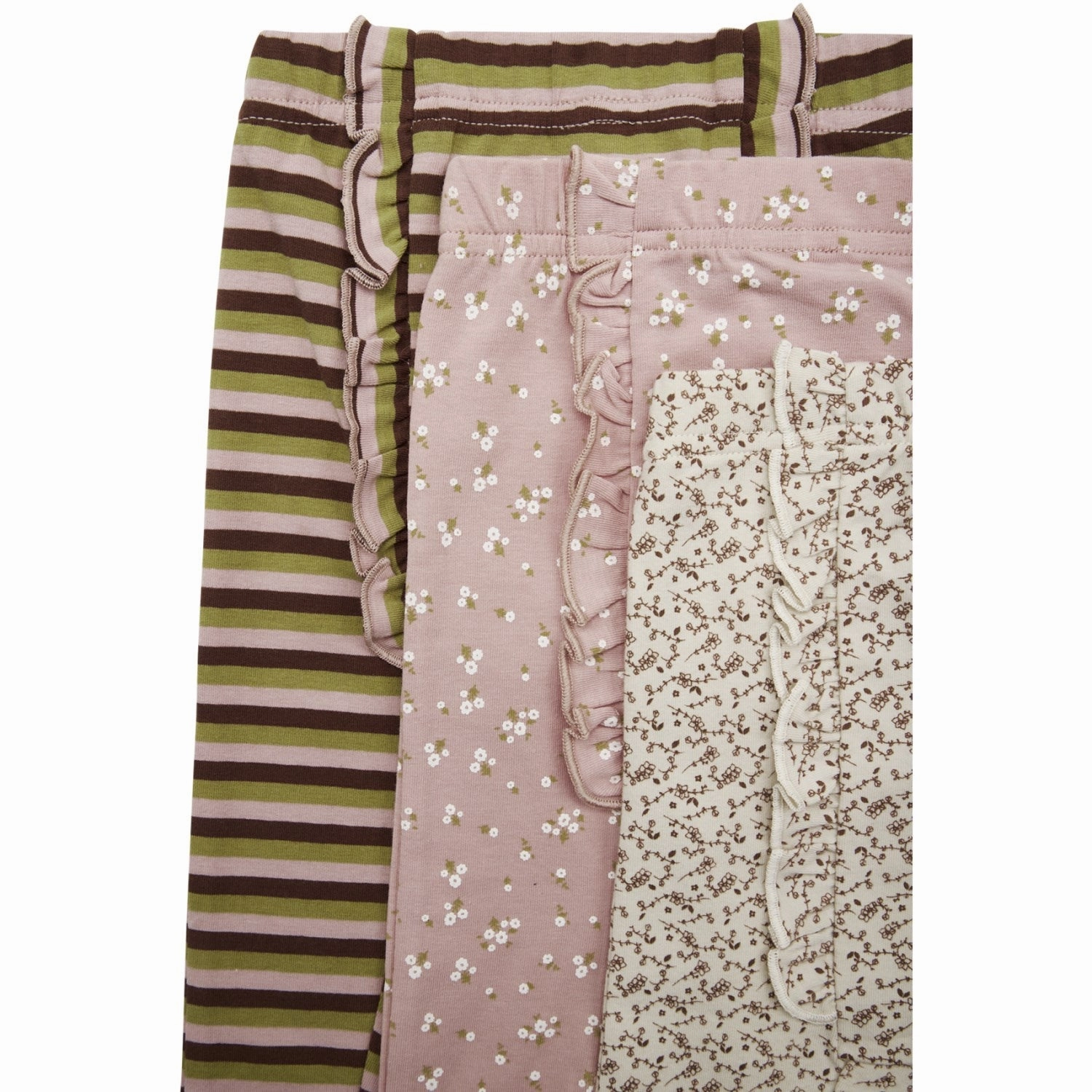 Hust & Claire Dusty Rose Baby Liva Leggings 3-Pack Cozy Layers