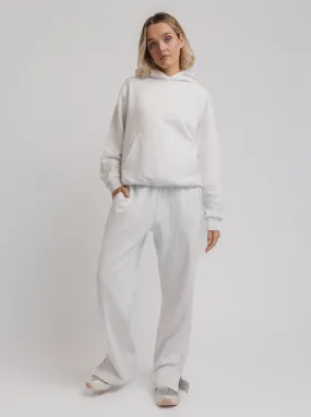 Wide Leg Sweats in Snow Marle ThermalInsulation Comfort Design