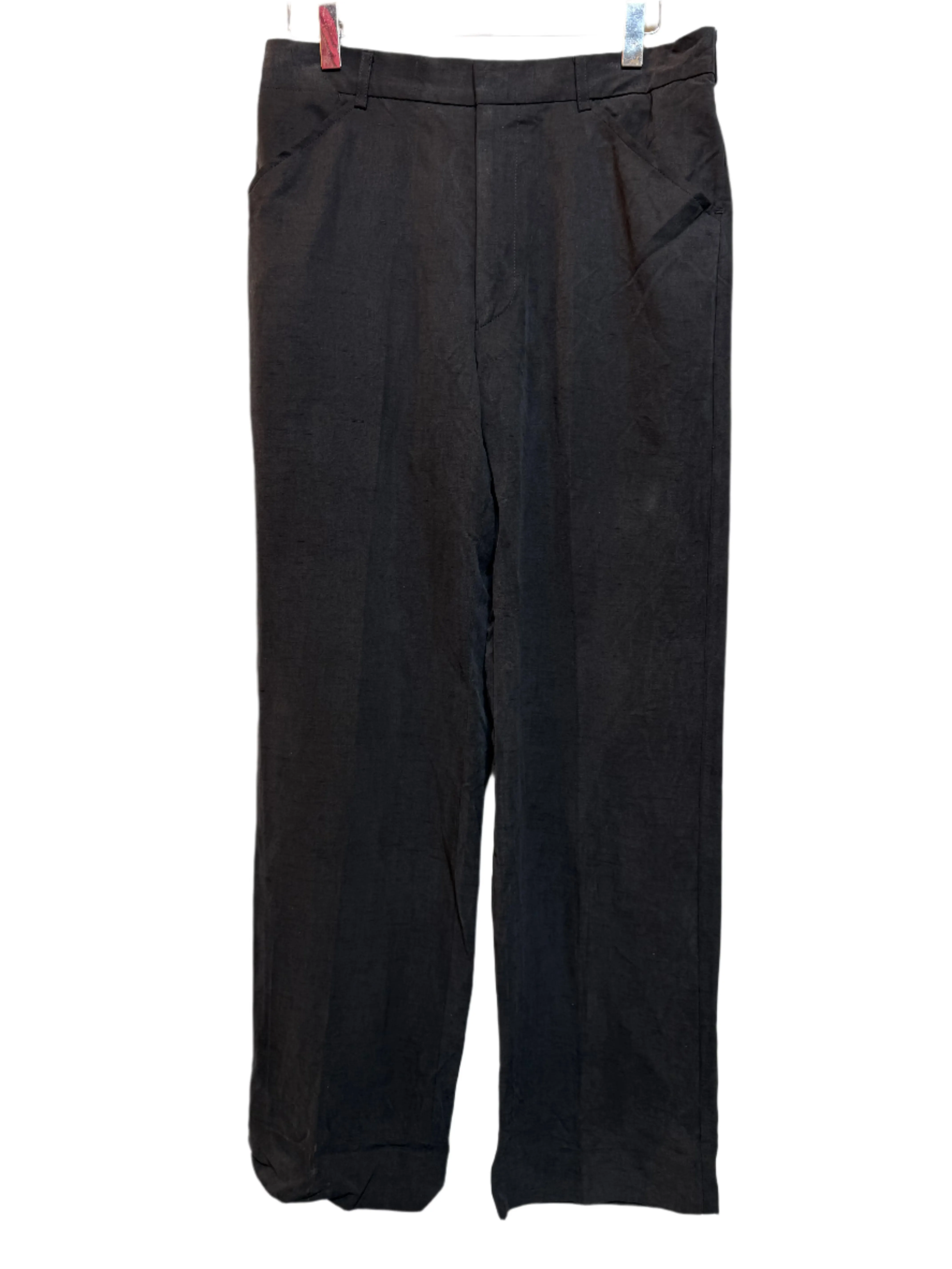 Women's Black Modern Suit Trousers (30x31) Abrasion Resistant Fabric Hygienic Coating