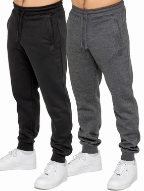 Running Training Pants Kruze | Mens Fleece Joggers 2 Pack