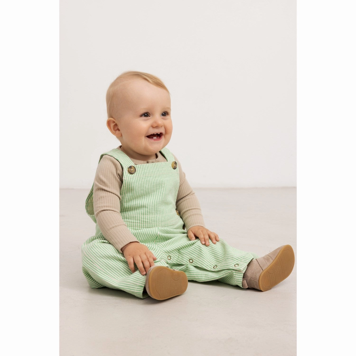 SeamlessConstruction MarMar Soft Denim Cale Green Stripe Ruben Pants