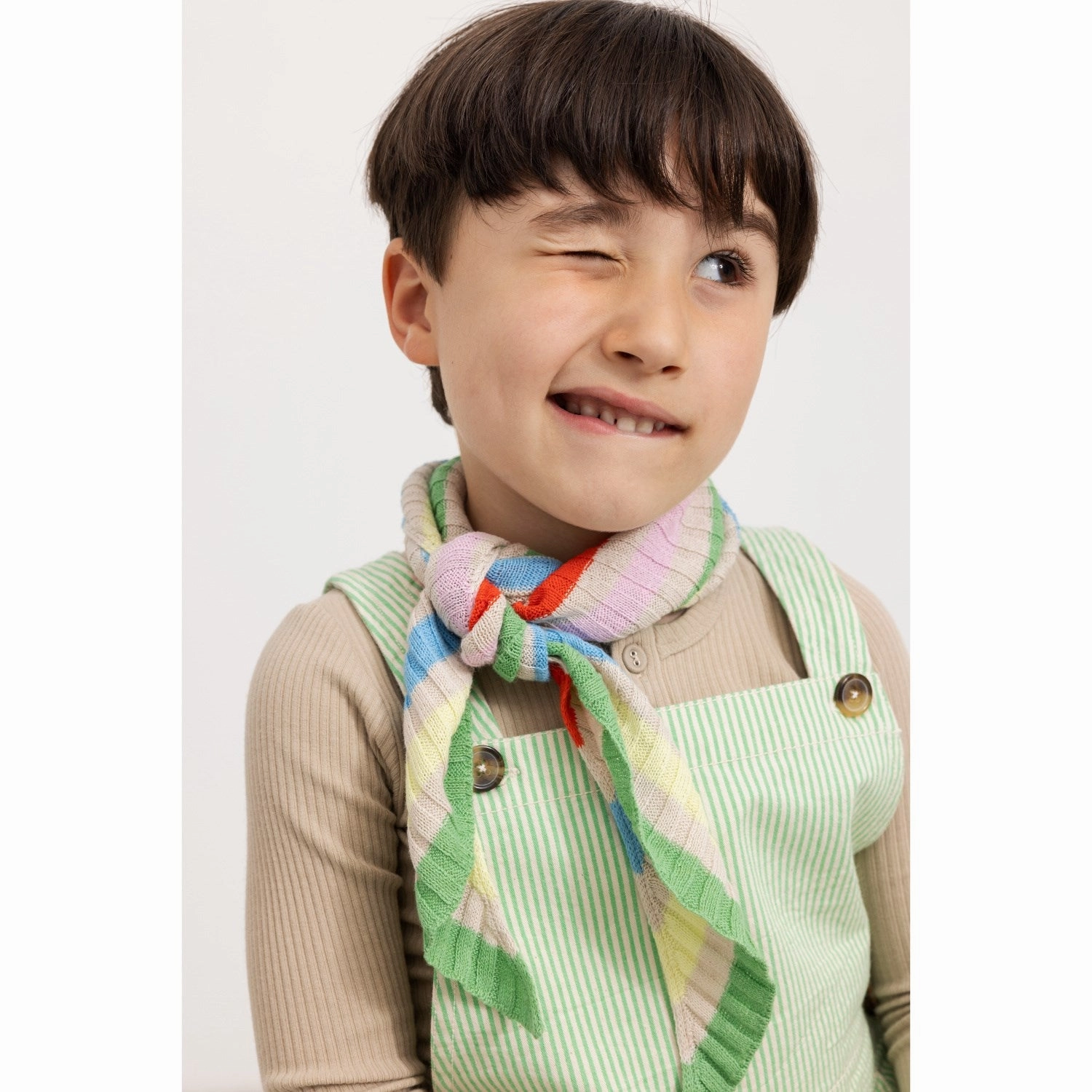 Stylish Fit MarMar Soft Denim Cale Green Stripe Ruben Pants