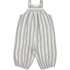 Low Profile Cozy Feel MarMar Dusty Blue Stripe Reese Jumpsuit