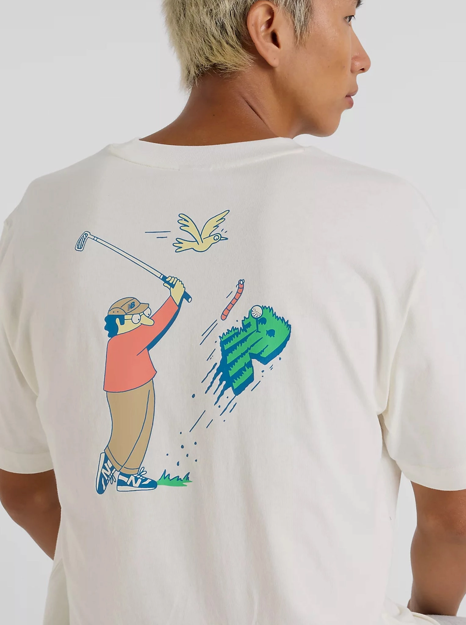 Flattering Design Travel Ready Athletics Golf Cartoon T-Shirt