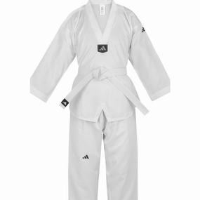 adidas Adult VNeck Martial Arts Uniform Taekwondo Suit   Belt Dobok EcoFriendly Recycled Material
