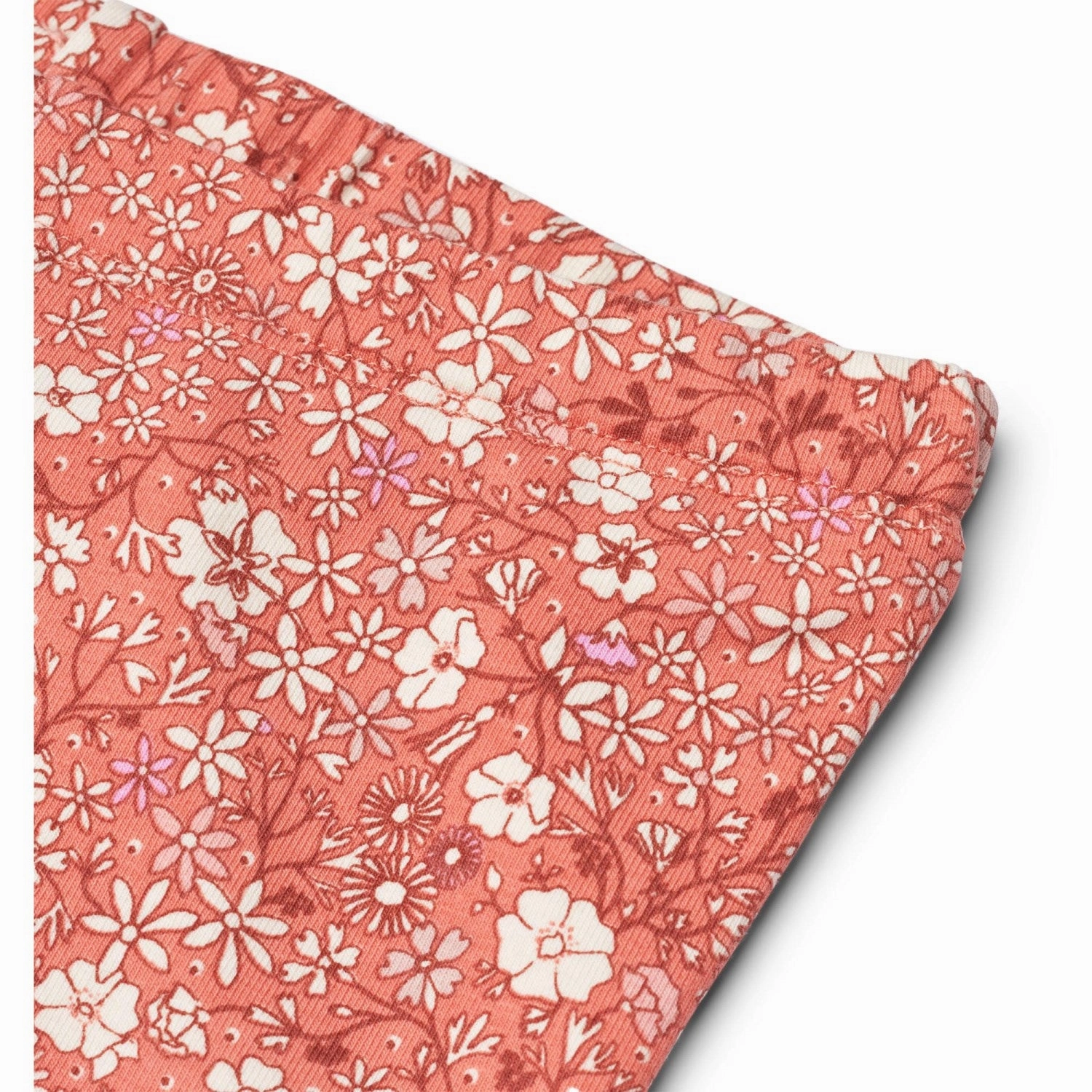 Wheat Coral Flowers Jersey Leggings Jules Elastic Wear Stretch Recovery Fabric