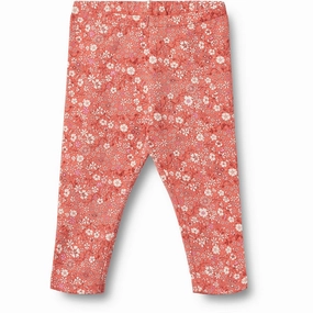 wrinkle free Unisex Style Body Shaping Wheat Coral Flowers Jersey Leggings Jules