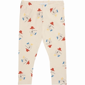 Bobo Choses White Magic Flute Player All Over Legging Travel Outfit Skin Friendly