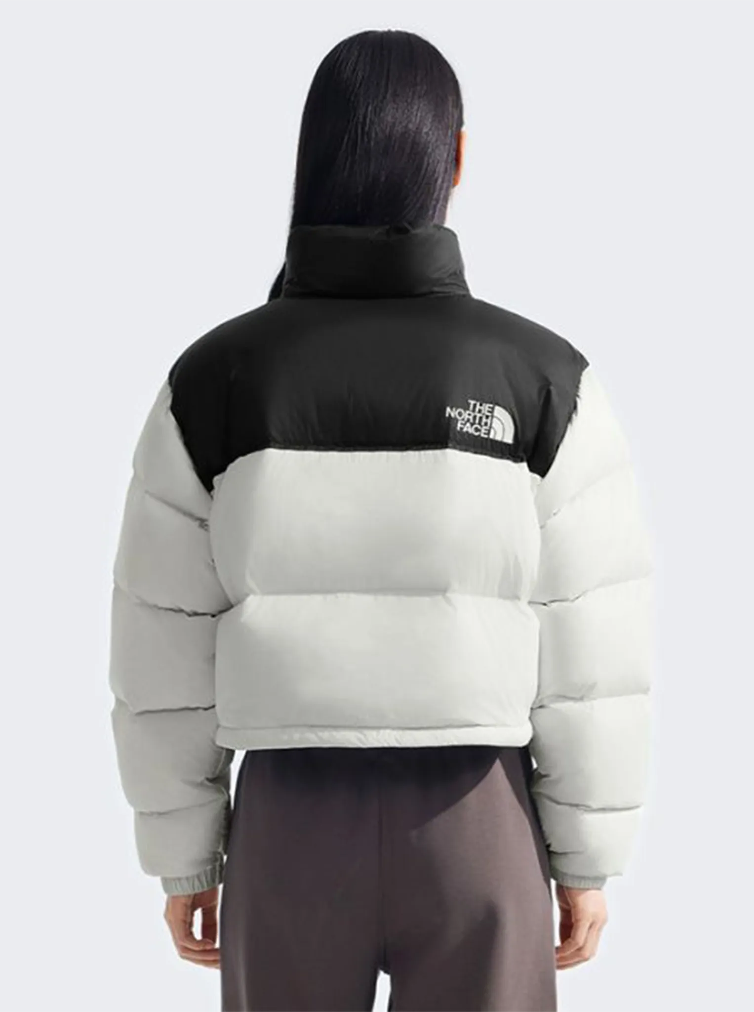 Taped Neckline Seams Nuptse Short Jacket