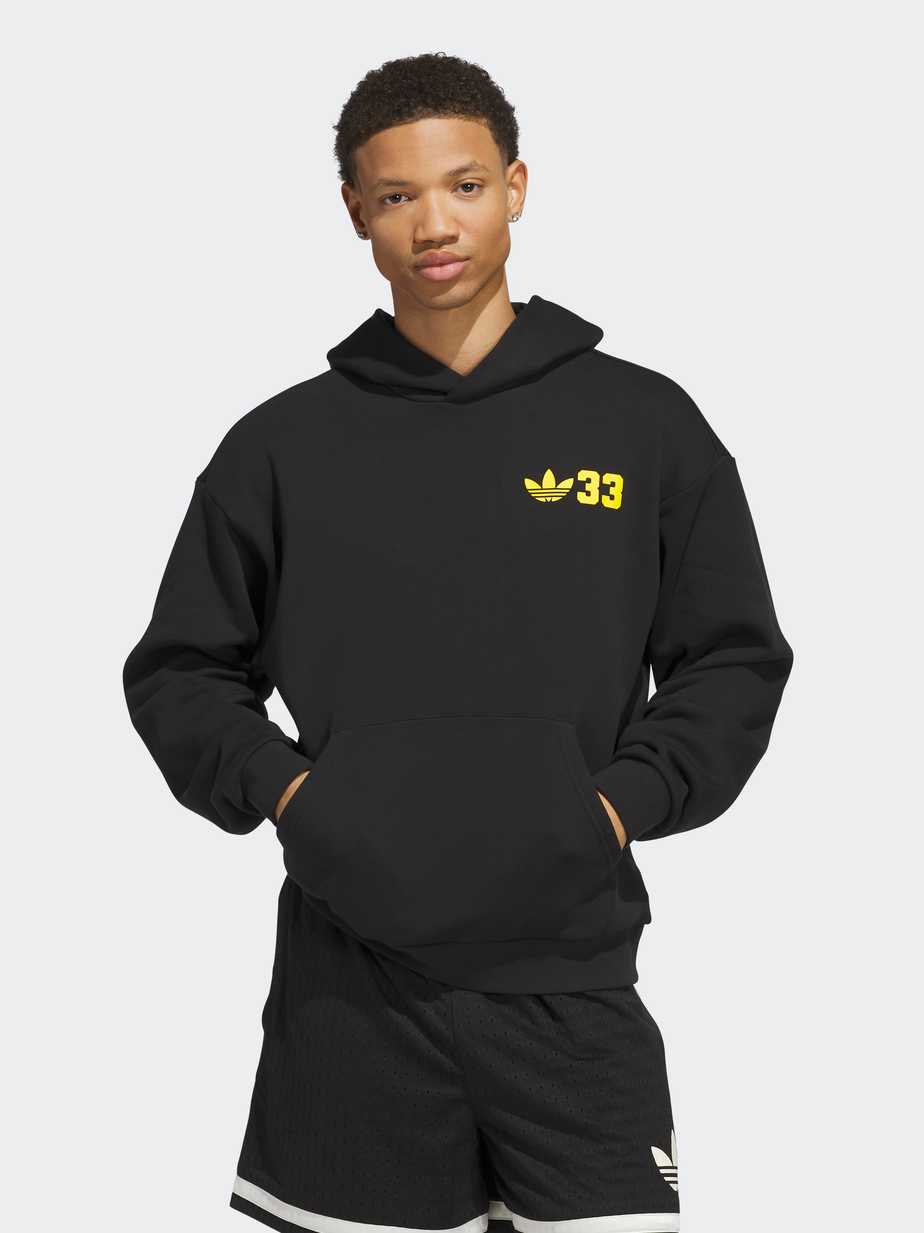 Kareem Accolades Hoodie Unisex Multi Panel Construction Button up pockets