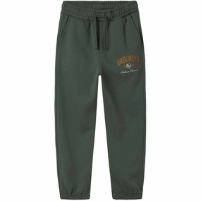 Name It Garden Topiary Nkmnewi Nreg Sweat Pants Bru Functional Motion Hypoallergenic fabric