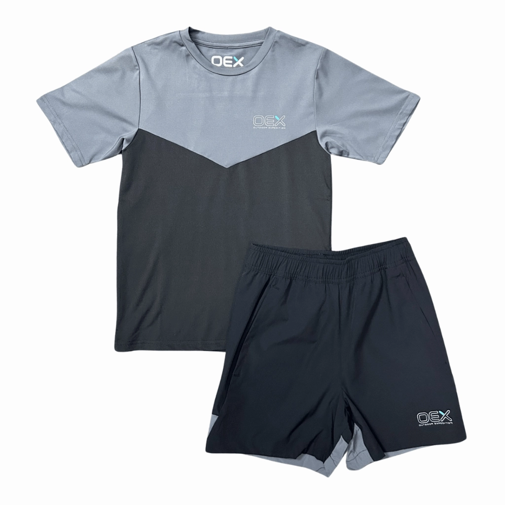 Layering Must-Have Cool Weather Wear OEX Flynn T-Shirt/Short Set Junior