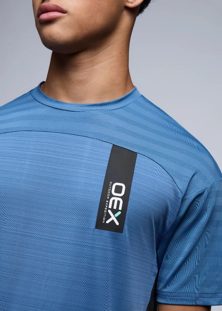 OEX Piton T-Shirt Men Durable Color Retention Breathable Cotton Fabric