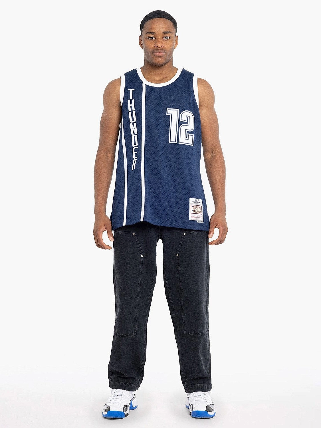 Chic Fit Layering Fashion Oklahoma City Thunder Steven Adams Swingman Jersey