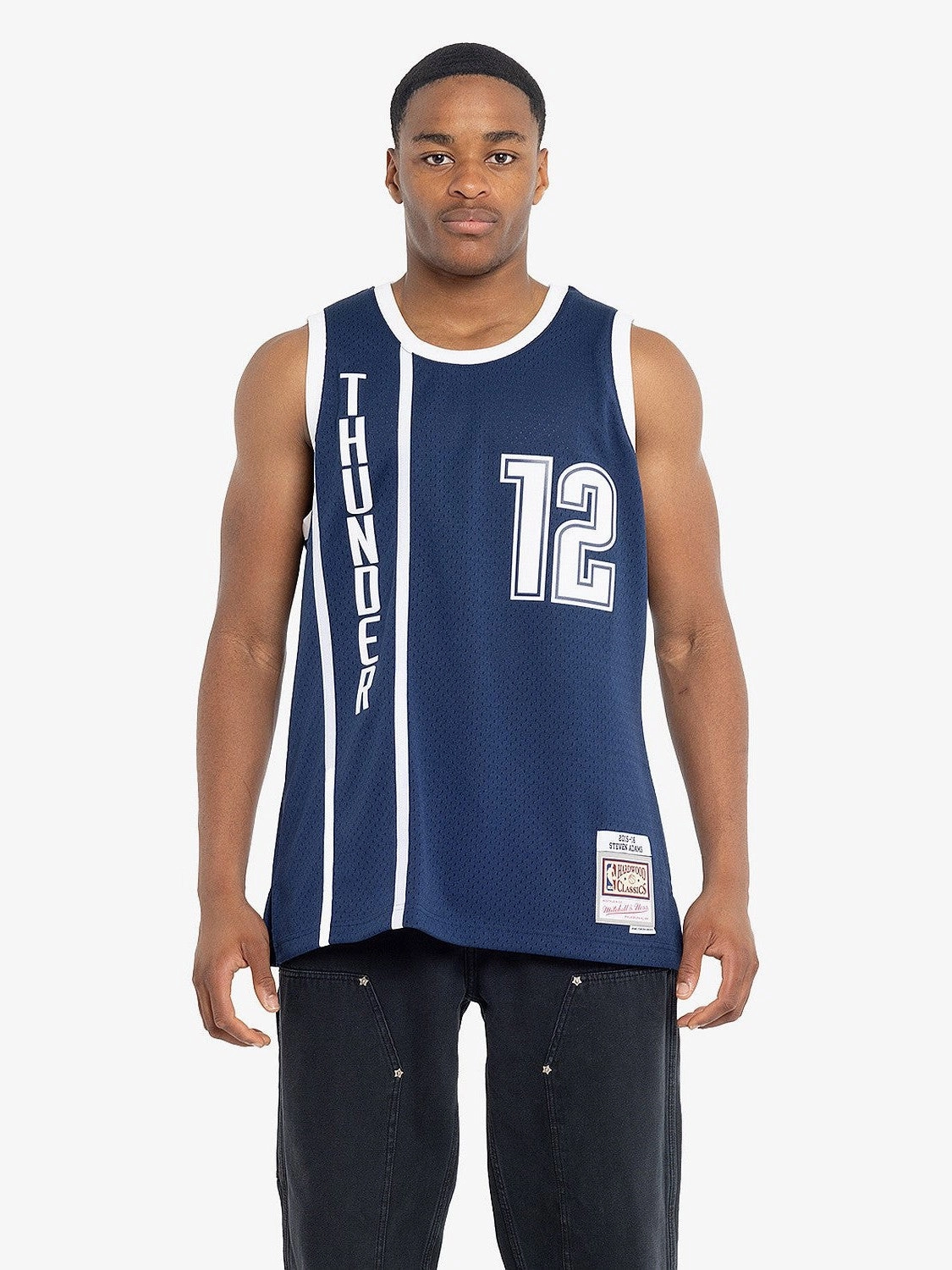 Fashionable Fit NoSideSeam Oklahoma City Thunder Steven Adams Swingman Jersey