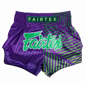 Fairtex Racer Muay Thai Shorts BS1922 Purple Clean Stretch Camping Gear