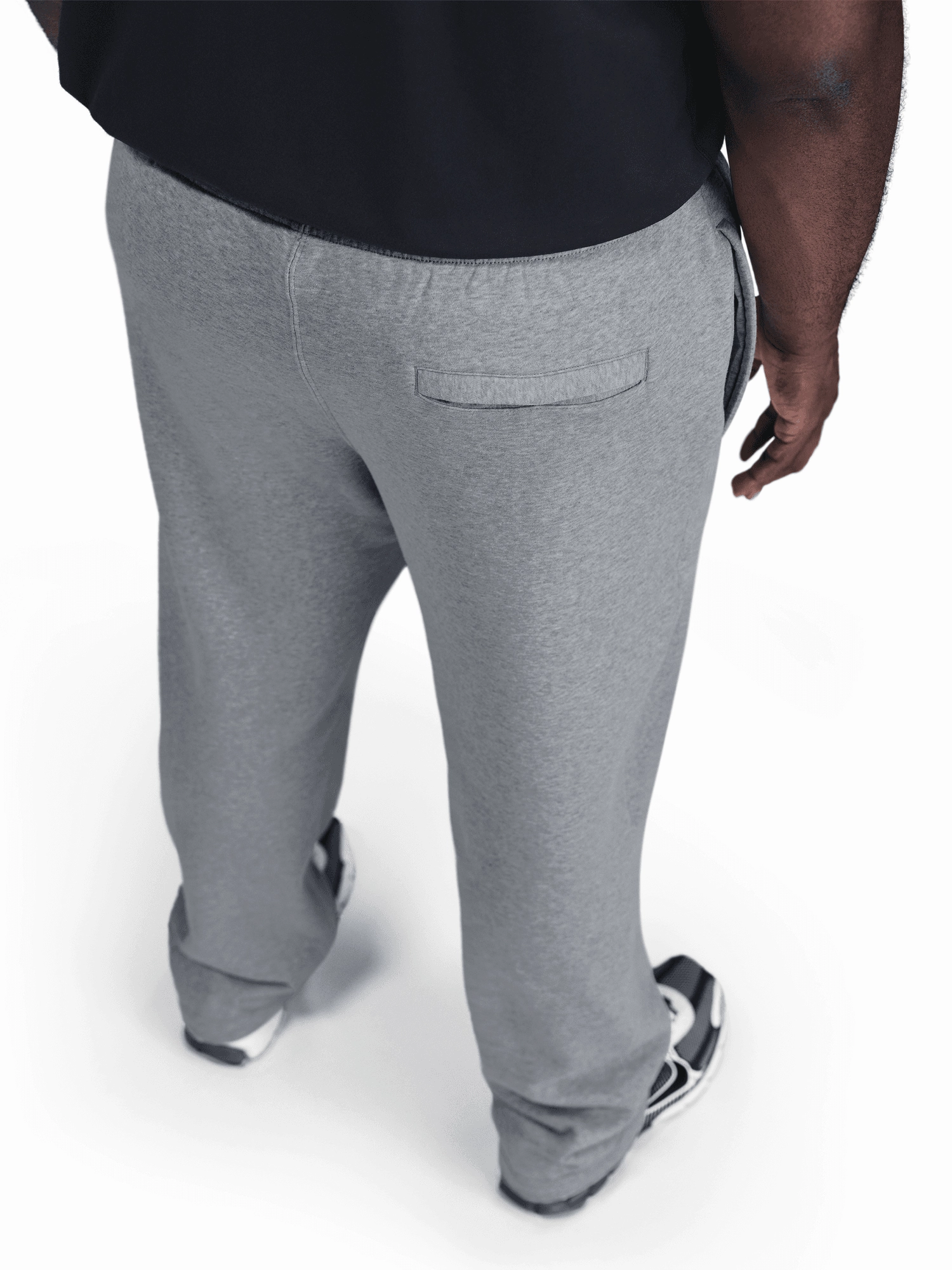 Open-Hem Fleece Pants Perfect Silhouette