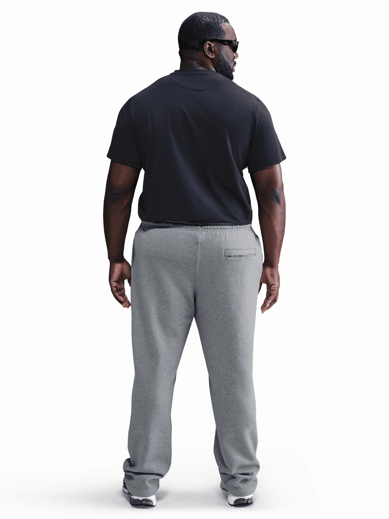 Layering Piece Comfort waistband Open-Hem Fleece Pants
