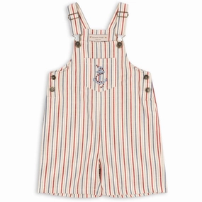 Konges Sl?jd Antique Stripe Marlon Overall Gots Movement Ease Reinforced Stitching