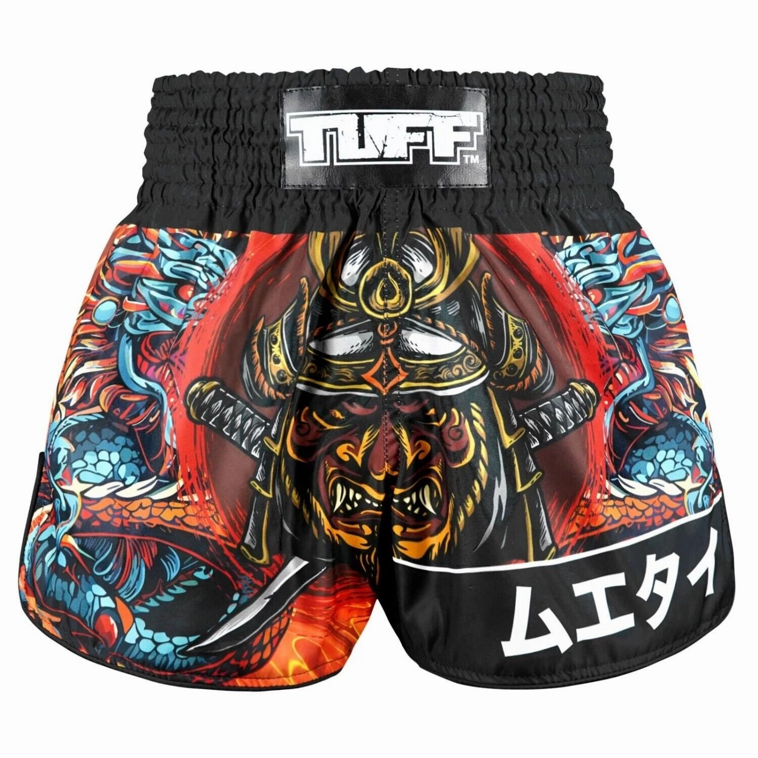 Stylish Shorts TUFF Muay Thai Shorts Seraphic Seiryu Samurai Saga RMS103