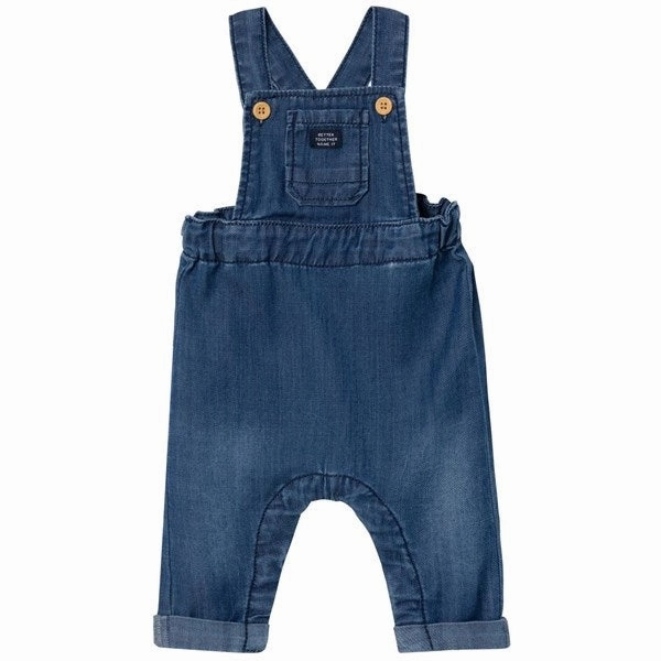 Name it Dark Blue Denim Ben Denim Overall Comfy Look HighRiseWaistband