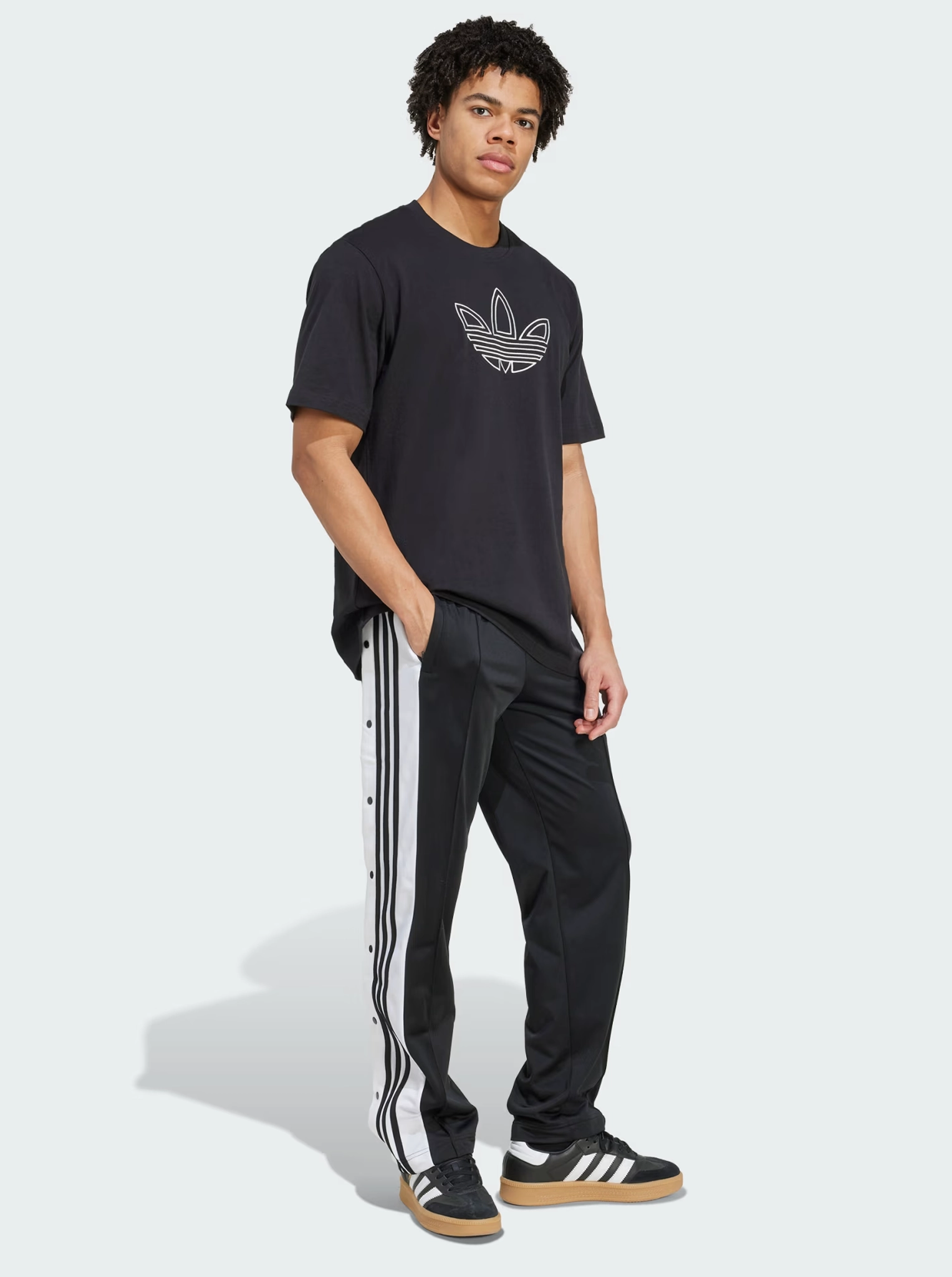 Outlined Trefoil T-Shirt Christmas Beaded details