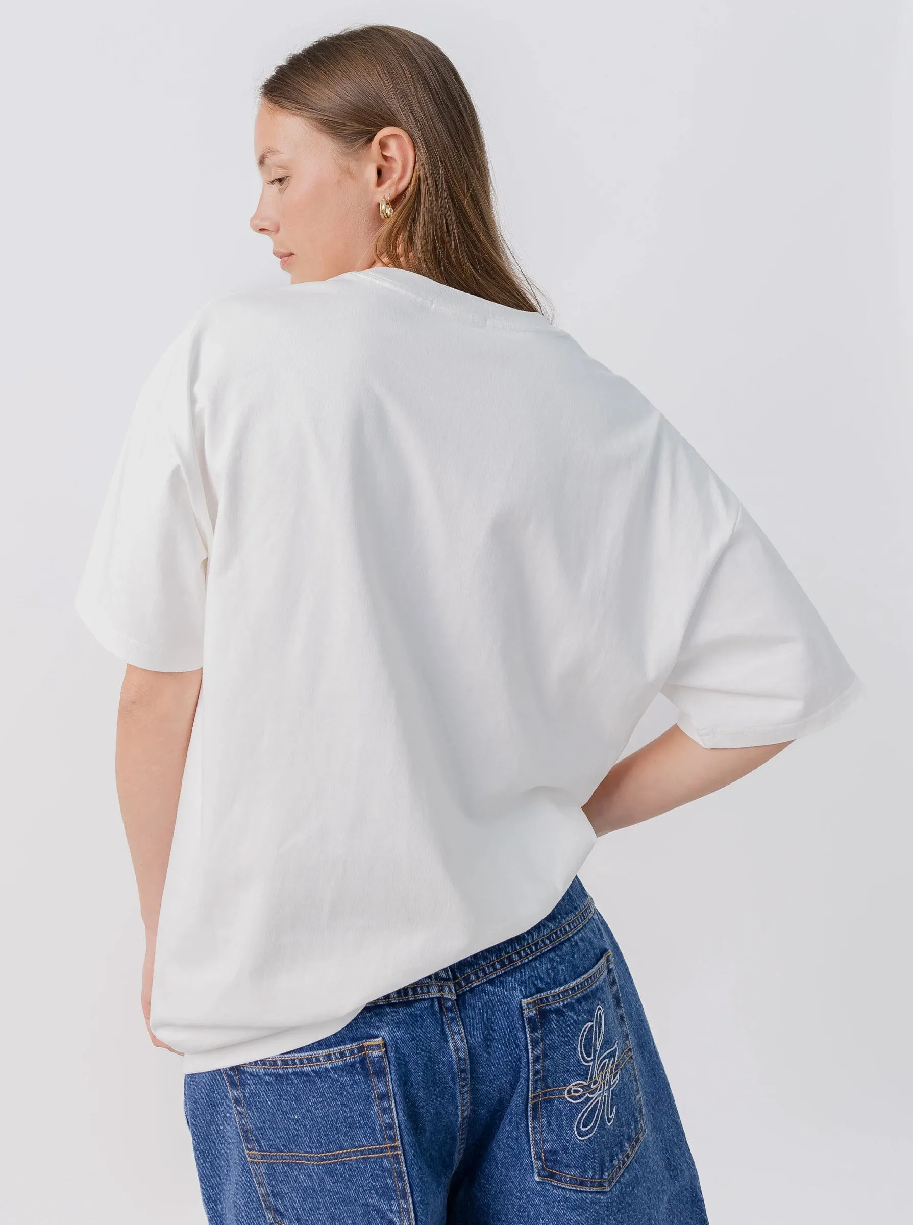 Oversized Graphic Tee Seasonal Fashion Trendy Fabric