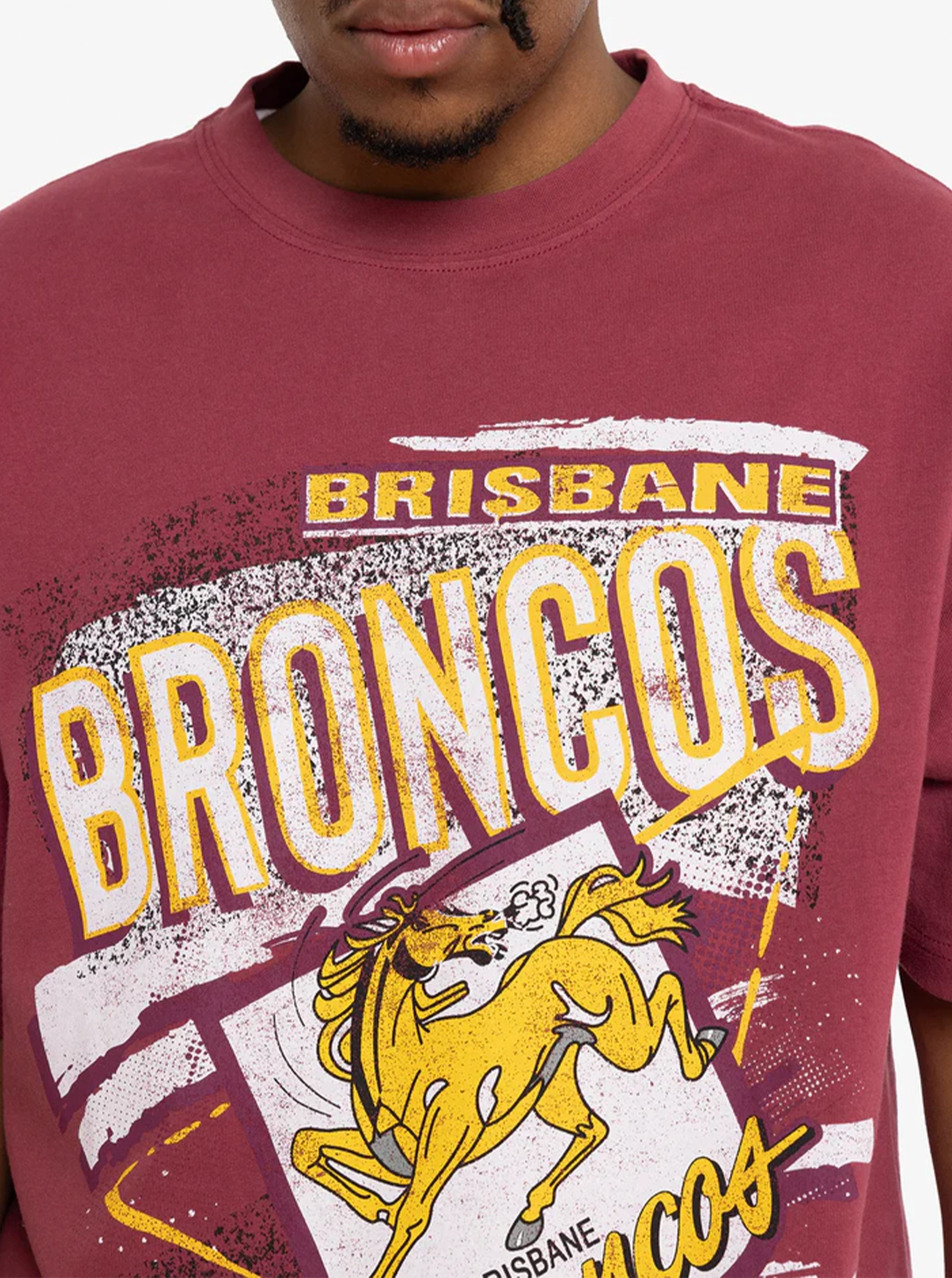 Abstract Tee Broncos Layering Essential