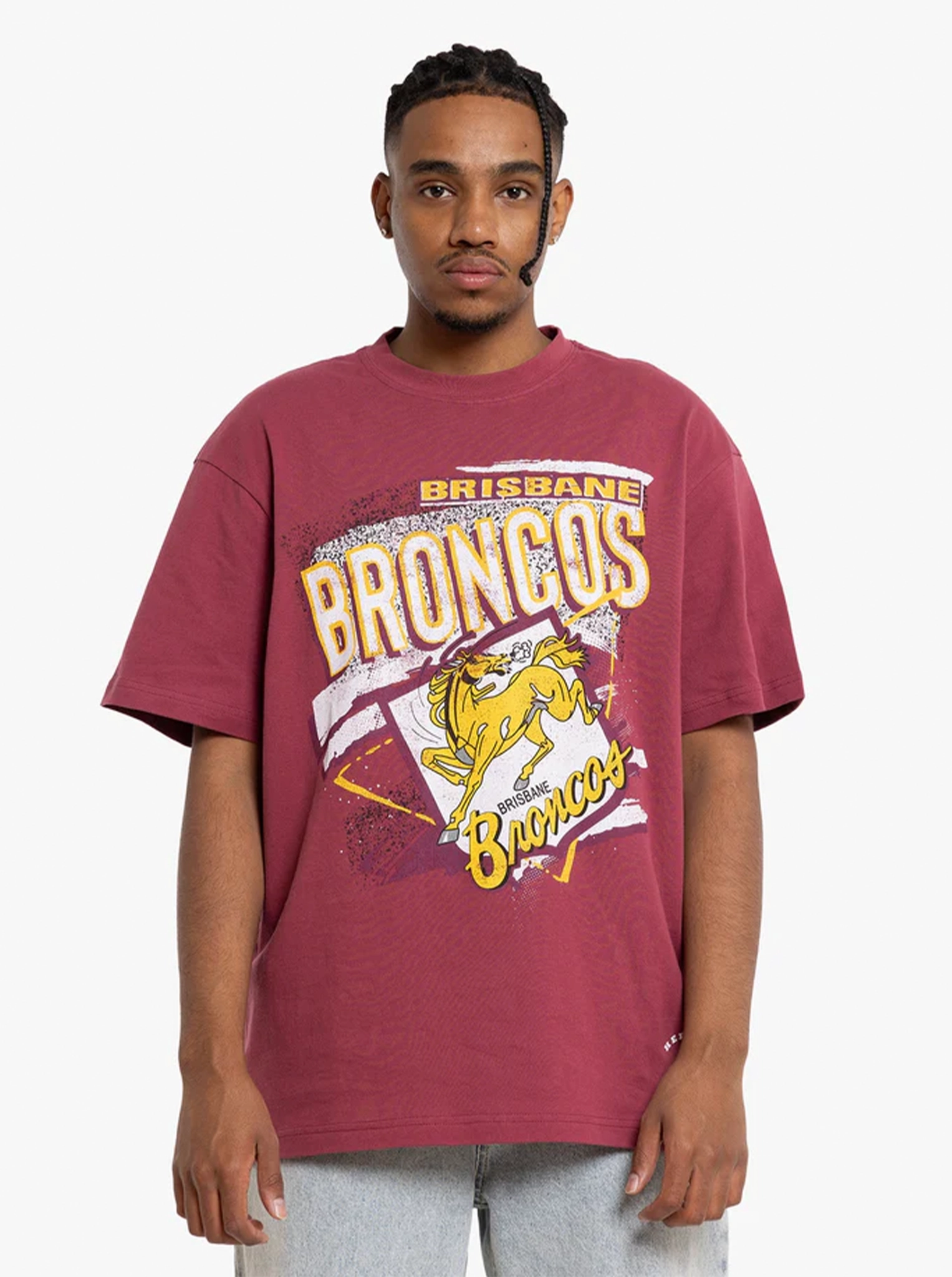 Abstract Tee Broncos regular but not boring