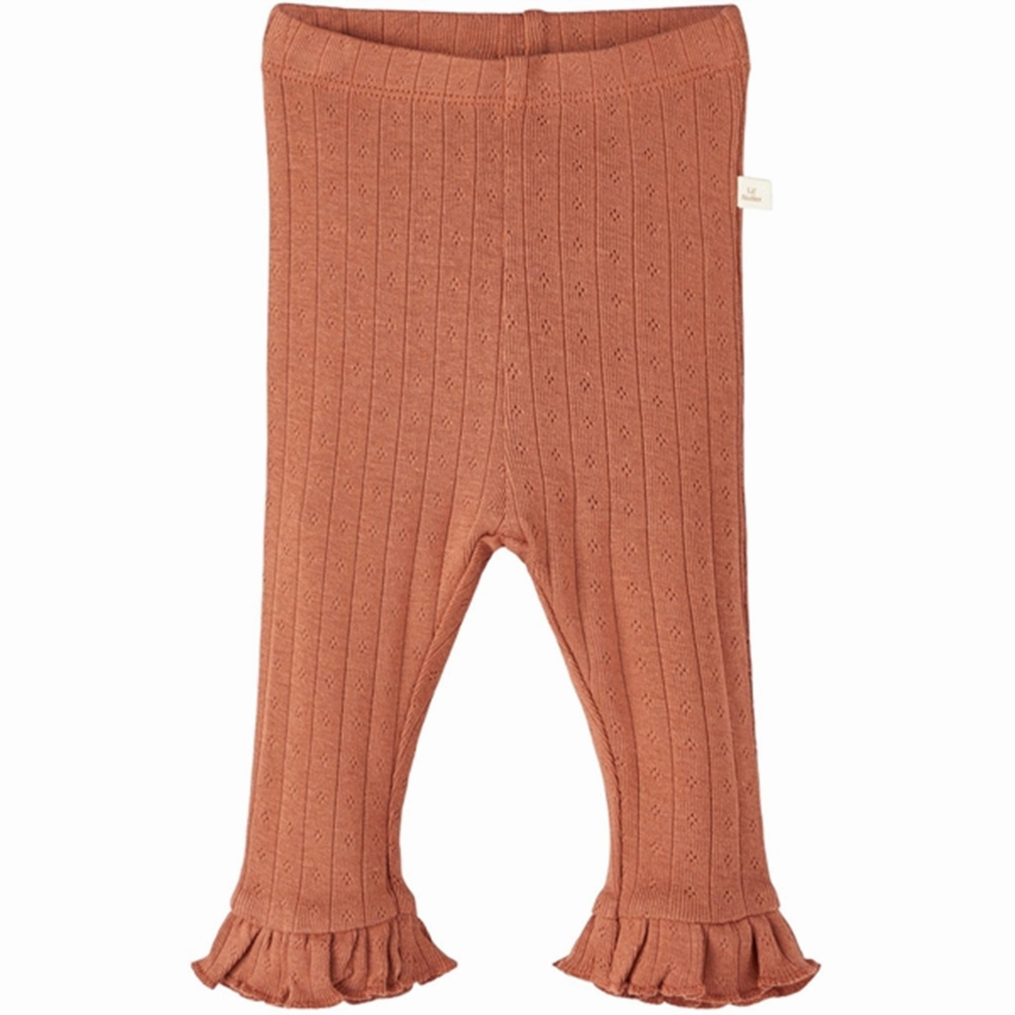 Thermal Regulating Fabric Extra Soft Minimalist Style Lil'Atelier Baked Clay Rachel Slim leggings