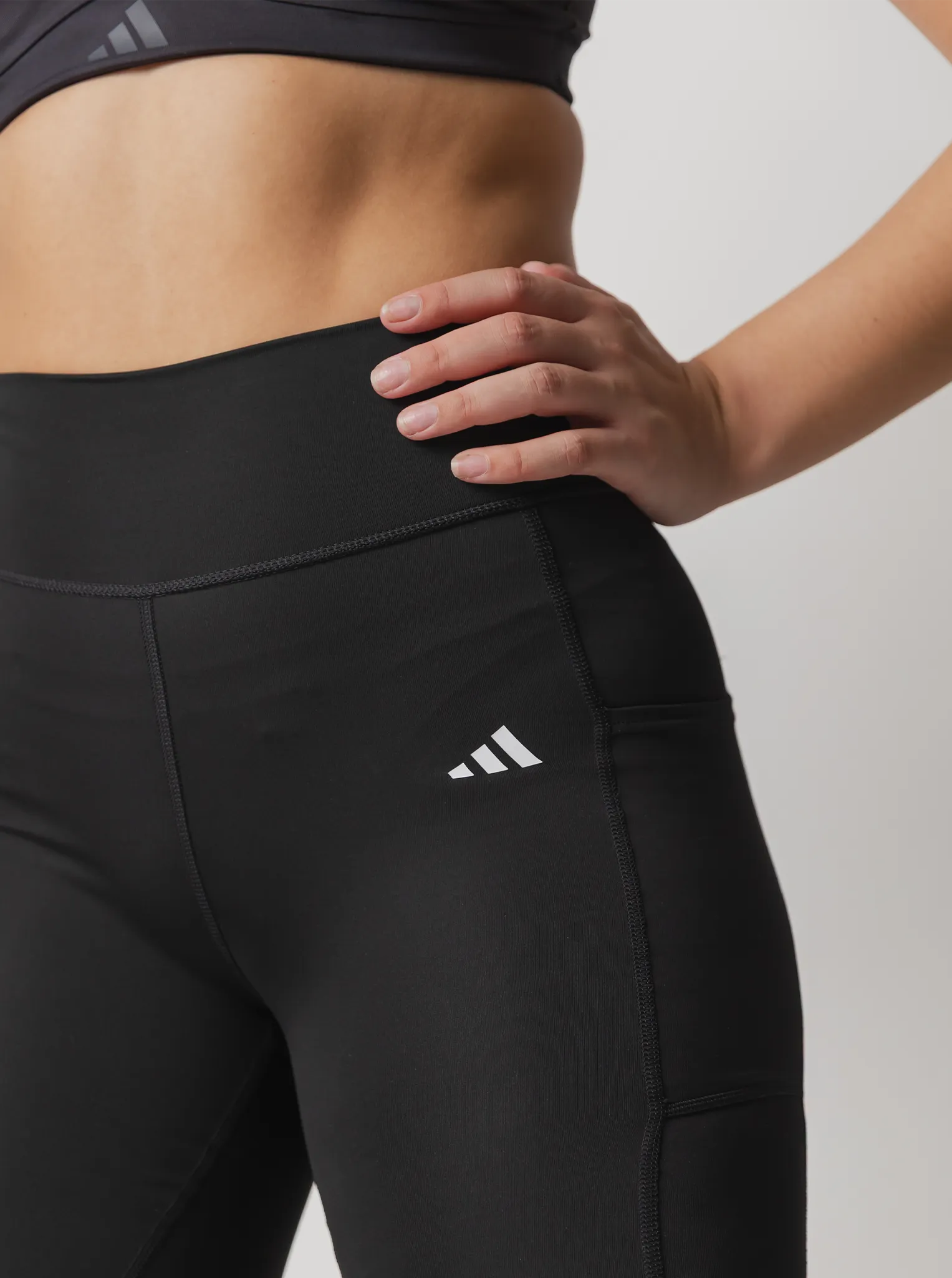 Soft Inner Lining Moisture Wicking For Kids Optime Stash High-Rise 7/8 Leggings