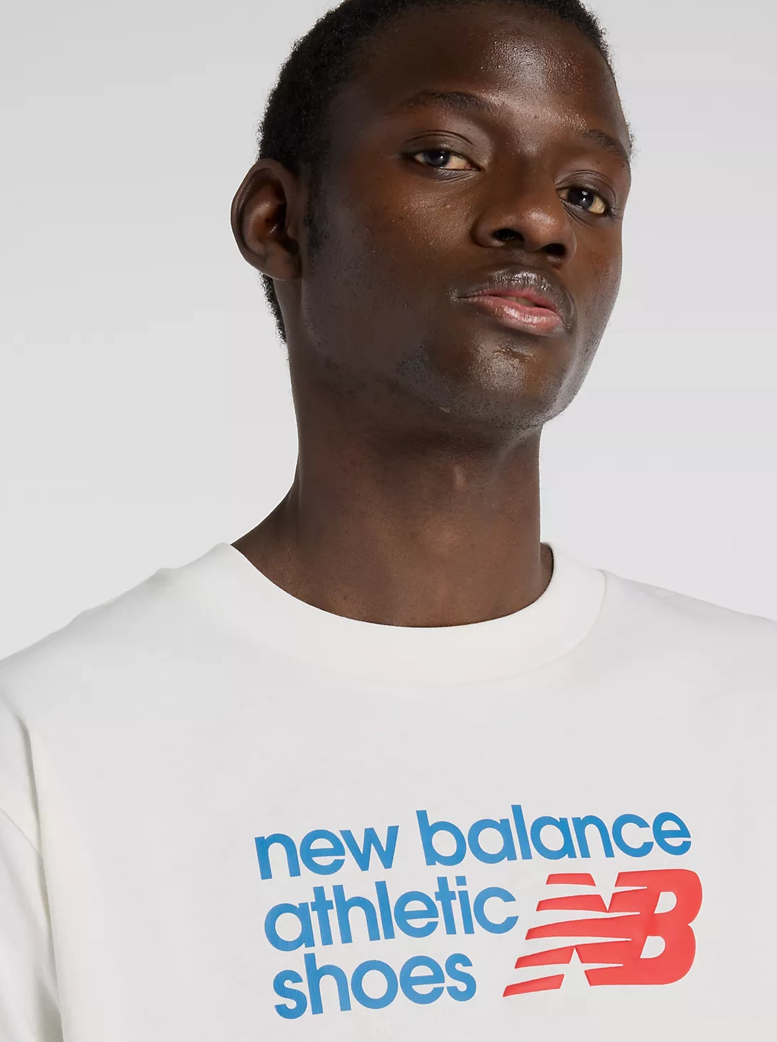 Layered Collar Ruffled edges Athletics Premium Relaxed Chest Logo T-Shirt