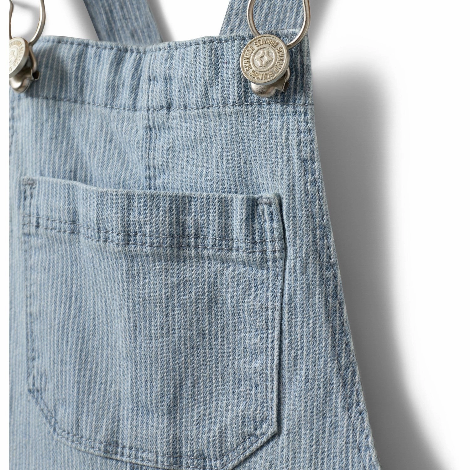 Sofie Schnoor Blue Denim Stripe Dereksb Overalls Chic casual