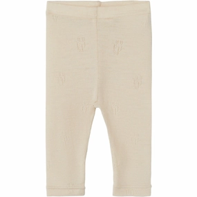 Power Mesh Body Hug Lil'Atelier Sandshell Nimo Wool Leggings