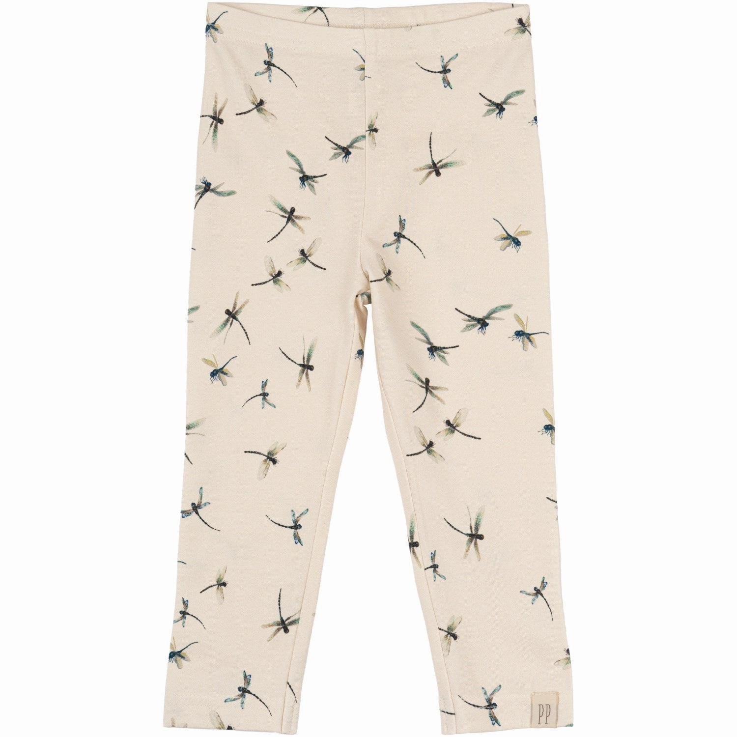 Sweat Resistant Material Rib Knit Postpartum Fit Petit Piao Dragonfly Leggings Printed