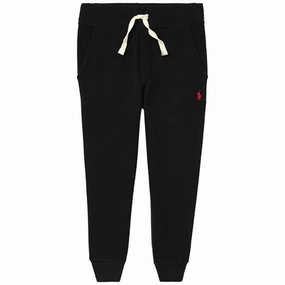 Breathable MoistureWicking Fabric applique Polo Ralph Lauren Boy Sweatpants Black