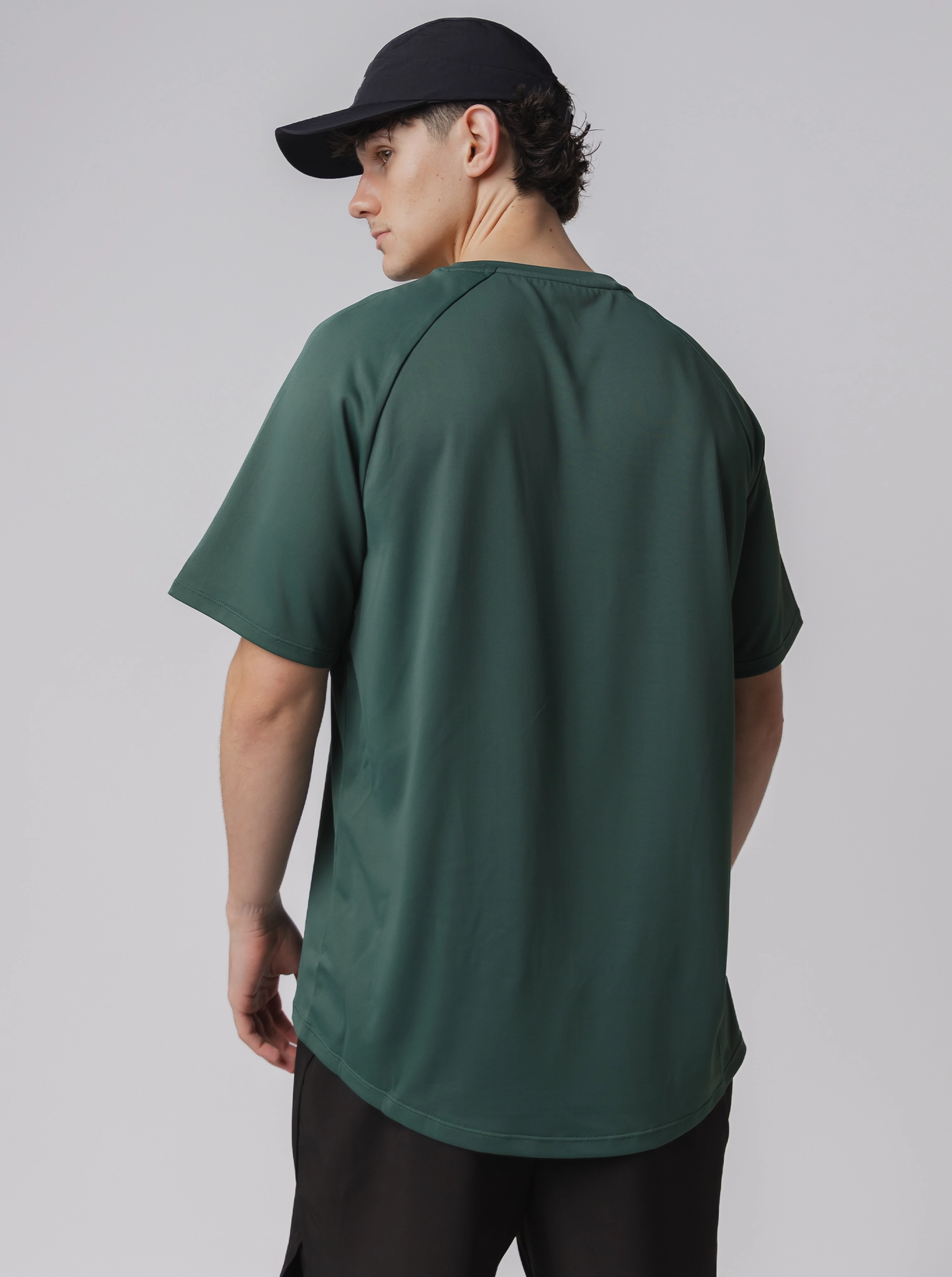 Performance Tee In Stadium Green Tubular Knit Structure