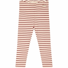 Pro Athlete Breathable Fabric Petit Piao? Berry Dust/Off White Leggings Modal Striped