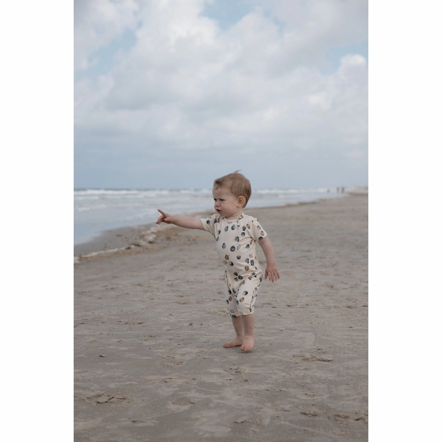 Shopping Comfy Petit Piao Clam Summer Romper S/S Sum Printed